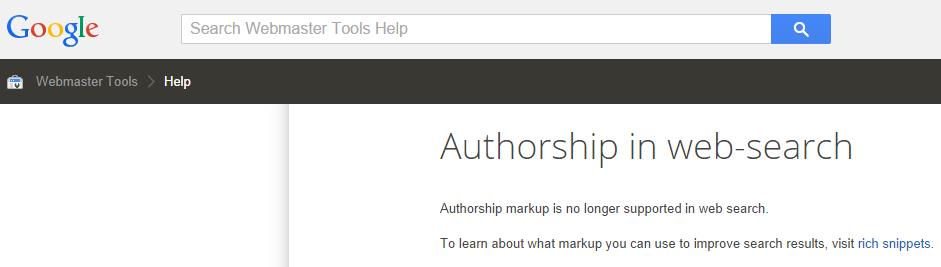 Authorship in web-search