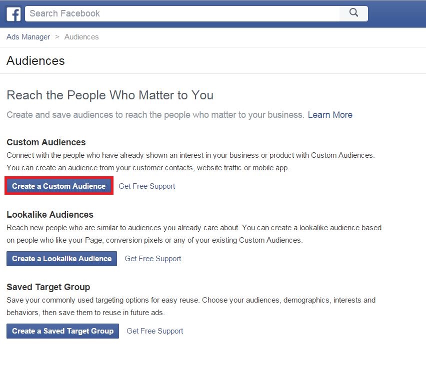 How to Set Up Facebook Custom Audience 3